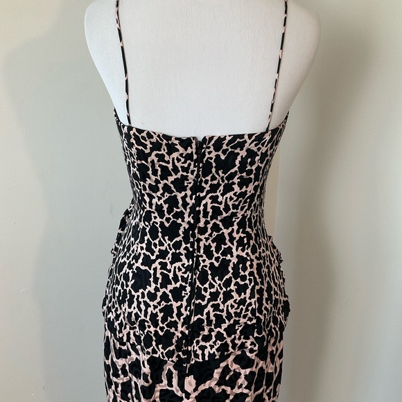 SILKS by St. Gillian Vintage Dress | 100% Silk | Animal Print | 80s | Size 6 - Picture 8 of 12
